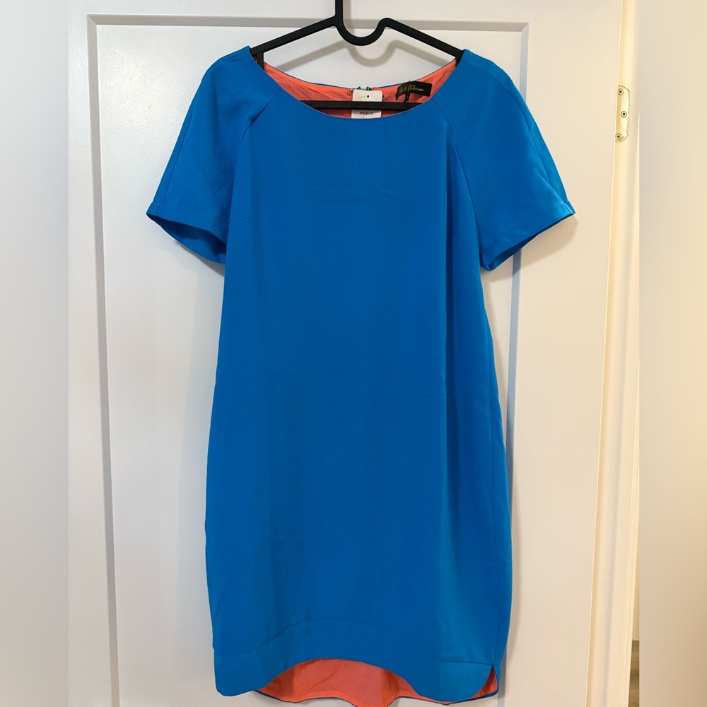 Hot & Delicious Vibrant Blue and Orange Mini Dress